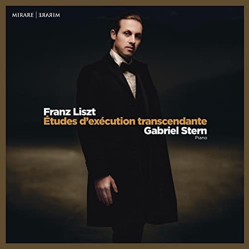 CD cover featuring pianist Gabriel Stern in formal wear.