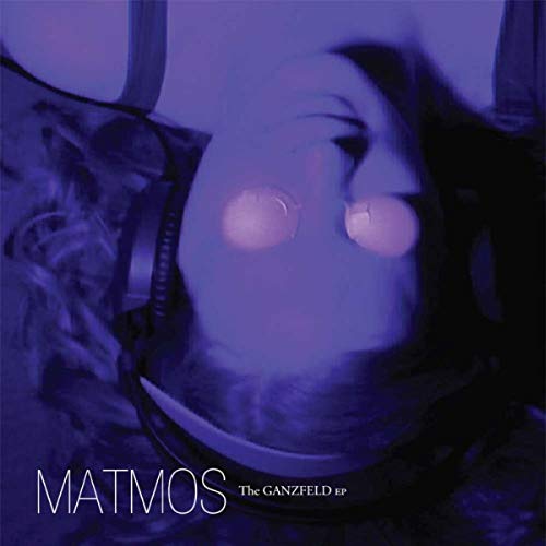 Blue album cover featuring a face with headphones over eyes.