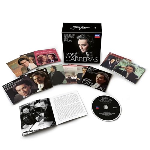 José Carreras CD box set with multiple album covers and booklet.