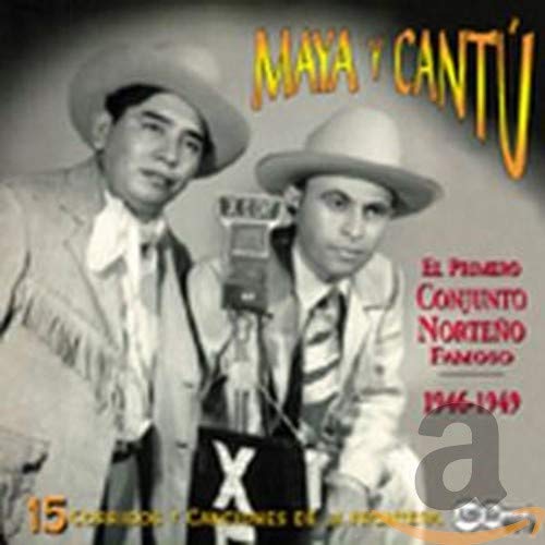 Two men in cowboy hats with a vintage microphone, CD cover.