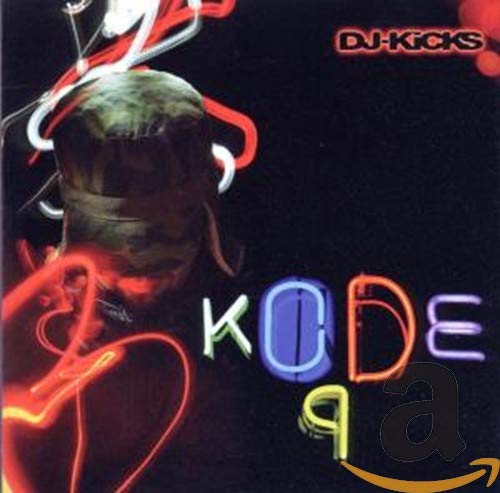 CD cover for Kode9's DJ Kicks, featuring a portrait with neon lights.