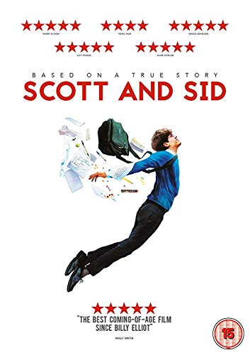 Scott & Sid" DVD cover: boy appears to fly amidst scattered papers.