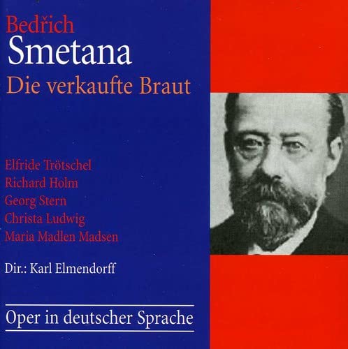 CD cover for Smetana’s “Die verkaufte Braut” featuring a portrait.