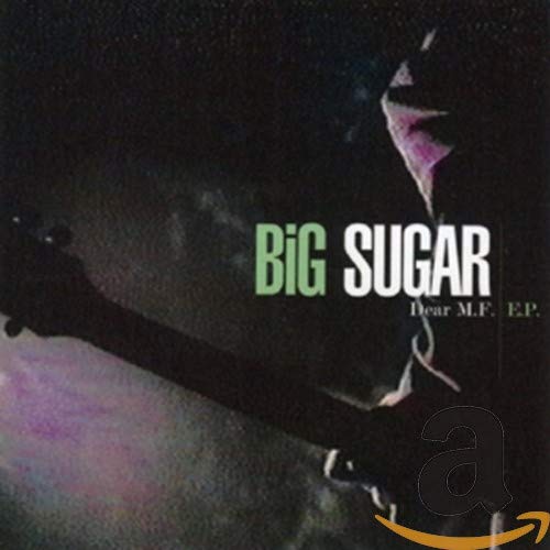 CD cover for Big Sugar’s “Dear M.F.” featuring a guitar and abstract shapes.
