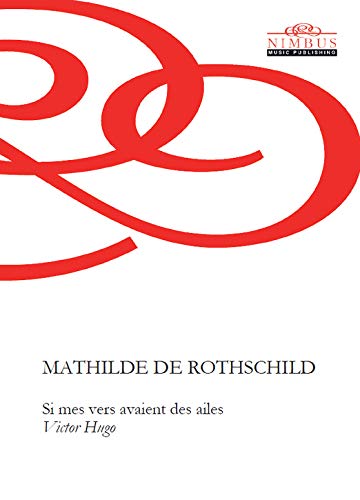 Red abstract design on white cover, text reads "Mathilde de Rothschild.