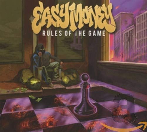 CD cover for “Easy Money” featuring a hooded figure and chess piece.