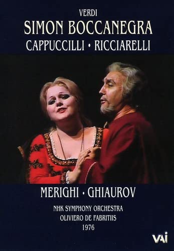 DVD cover for Verdi’s “Simon Boccanegra” opera featuring two singers.