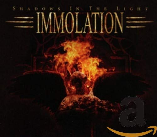 CD cover for Immolation’s “Shadows In The Light,” featuring fiery imagery.