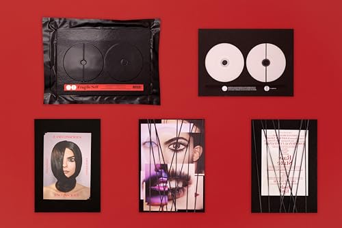 Fragile Self Ocd CD set featuring discs, inserts, and artwork on a red background.