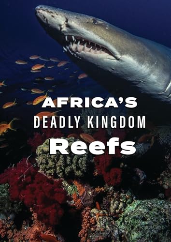 DVD cover featuring a shark swimming above a colorful coral reef.