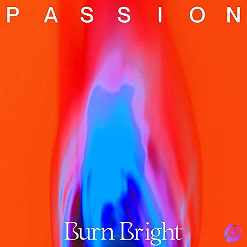 CD cover with abstract flame image in shades of blue, purple, and orange.