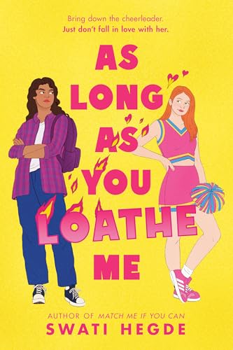 Book cover with illustrated figures of two young women, title “As Long As You Loathe Me.”