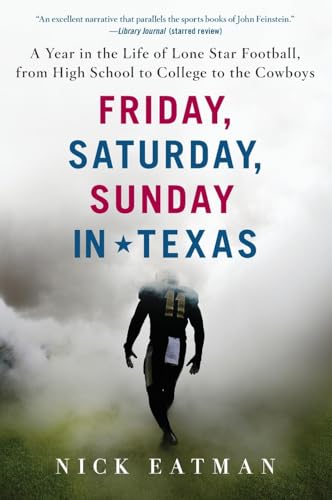 Book cover: “Friday, Saturday, Sunday in Texas” with a football player.