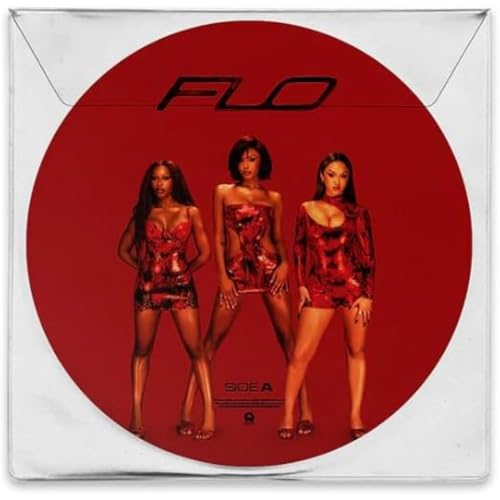 Vinyl record cover featuring three women in red dresses.
