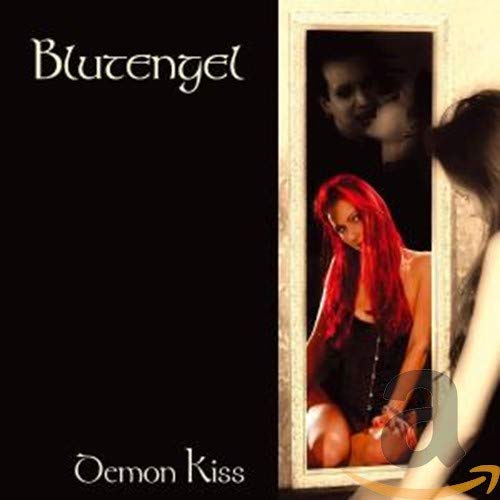 CD cover for Blutengel’s “Demon Kiss” featuring figures near a mirror.