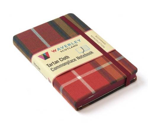 Waverley (M): Buchanan Reproduction Tartan Cloth Commonplace Notebook (Waverley Scotland Genuine Tartan Cloth Commonplace Notebooks/Stationery/Tartan/Plaid)