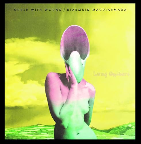 Album cover: surrealist image of a figure with a distorted head.