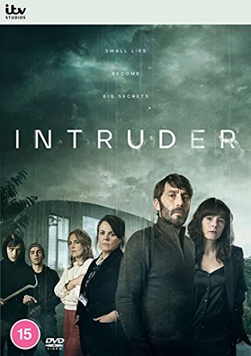 DVD cover for "Intruder" featuring a group of people in a dark setting.
