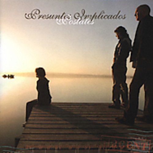 CD cover: three figures on a wooden dock at sunset.