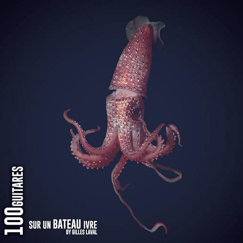 CD cover featuring a large, textured red squid against a dark background.