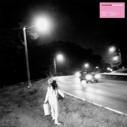 Crushed" vinyl album cover: nighttime street scene with a lone figure.