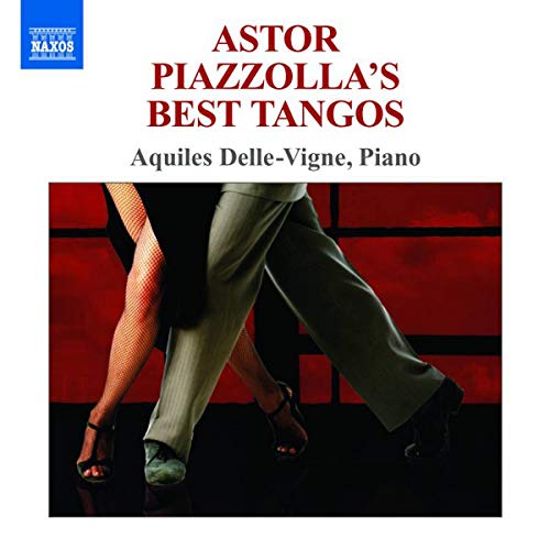 CD cover: dancers’ legs in tango pose, red background, pianist’s name.