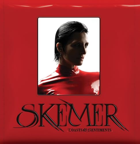 Red CD cover with portrait of a person in red clothing.