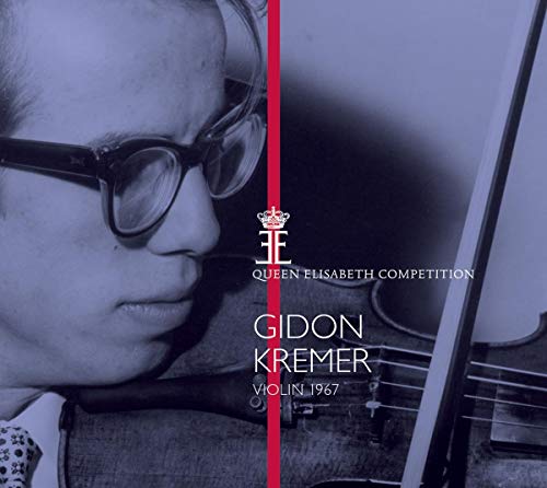 CD cover featuring violinist Gidon Kremer in profile with a violin.
