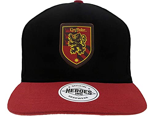 Harry Potter - Badge Gryffindor (Unisex Black/Red Snapback Cap) One Size