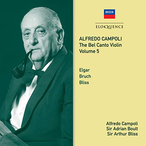 Alfredo Campoli portrait on CD cover, “The Bel Canto Violin - Vol. 5”.