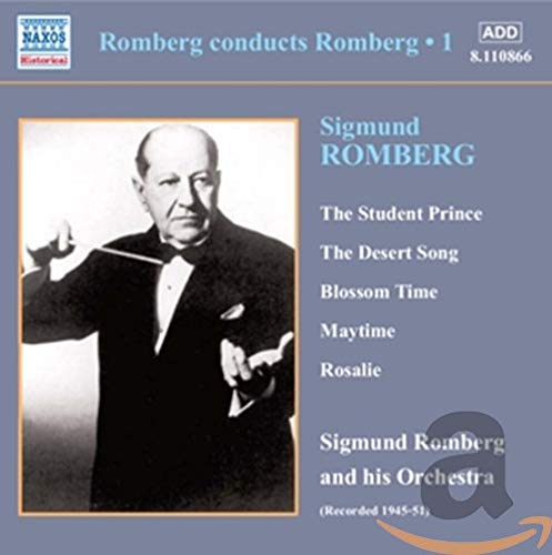 CD cover featuring a portrait of conductor Sigmund Romberg in formal wear.