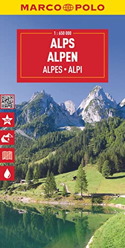 Alps Marco Polo Map: 1:650000 (Marco Polo Maps): Marco Polo Highlights