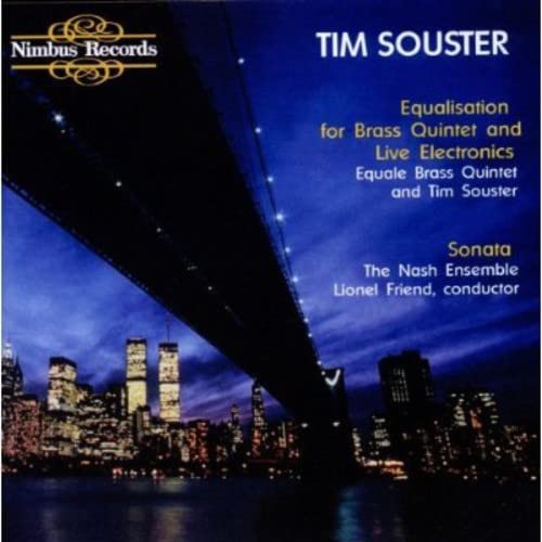 CD cover for Tim Souster’s “Equalisation, Sonata” with a bridge and city skyline.