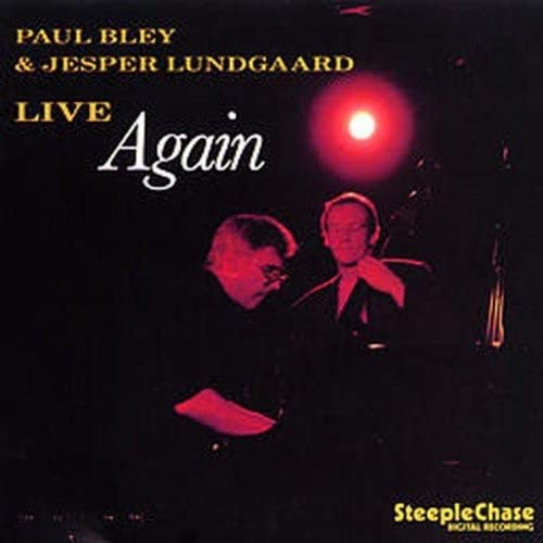 CD cover for “Live Again” by Paul Bley & Jesper Lundgaard, featuring two musicians.