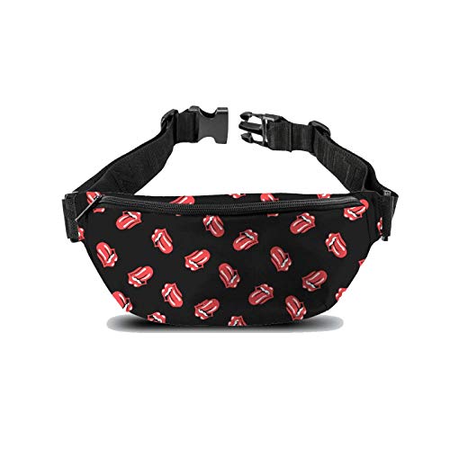 Rocksax The Rolling Stones Bum Bag Tongue All Over Print