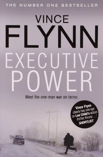 Book cover: "Executive Power" by Vince Flynn, with a snowy, rural scene.
