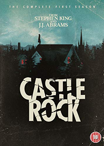 Castle Rock" season one DVD cover featuring a silhouetted figure and town.