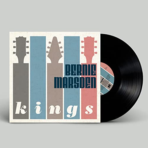 Bernie Marsden “Kings” vinyl record with guitar silhouettes on the cover.