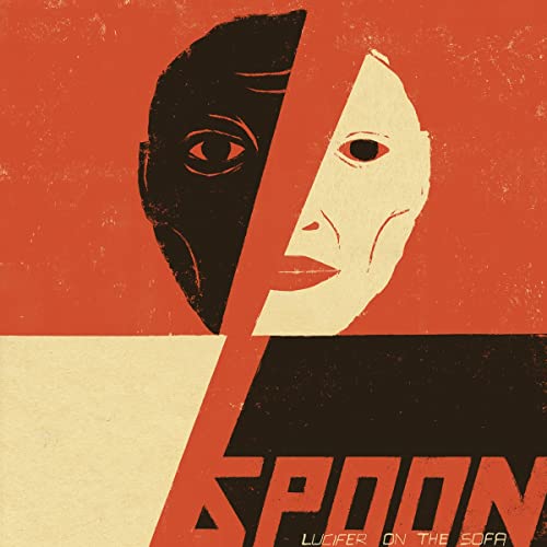 Split face illustration with band name "Spoon" and album title below.