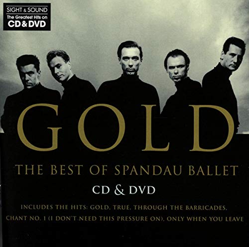 Spandau Ballet "Gold" CD & DVD cover with band members in black.