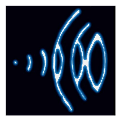 Dark blue CD cover with abstract glowing curved lines.