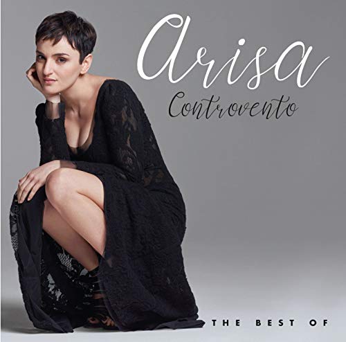 Album cover for Arisa’s “Controvento - Best Of” featuring her portrait.