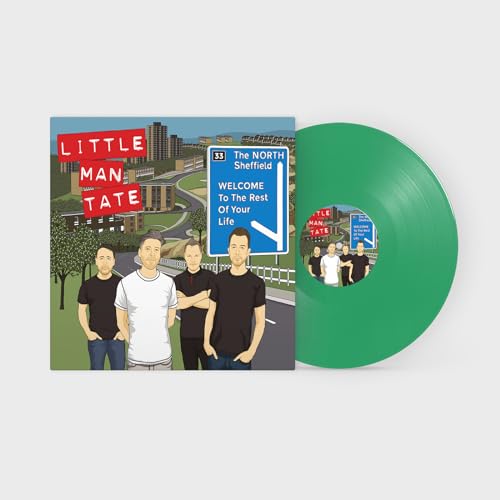 Little Man Tate vinyl record with green disc and illustrated cover art.