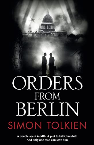 Book cover: "Orders from Berlin" with a shadowy cityscape and two figures.