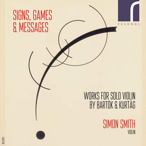 CD cover for Simon Smith’s “Signs, Games & Messages” with abstract lines.