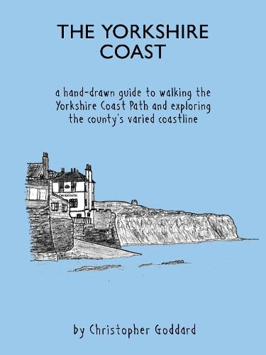 Book cover titled The Yorkshire Coast with a hand-drawn illustration of a coastal town.