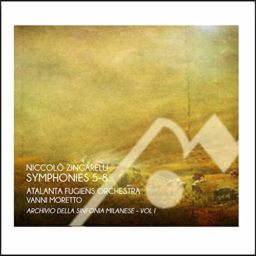 CD cover for Zingarelli symphonies with abstract geometric shapes.