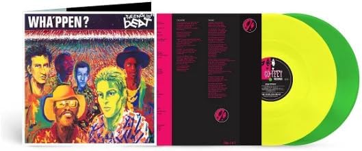 “The Beat - Wha ppen?” vinyl record with band portrait and yellow-green disc.