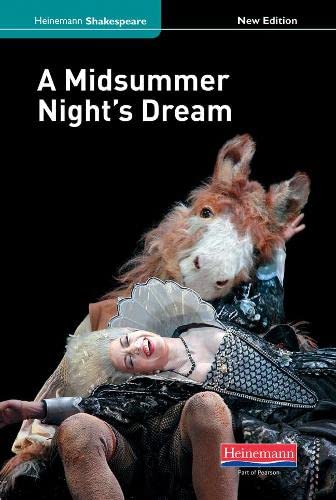 Book cover for “A Midsummer Night’s Dream” featuring a costumed performer.
