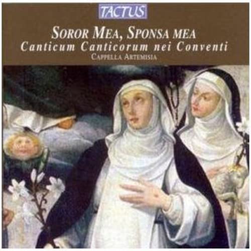 CD cover featuring a painting of two nuns in white habits and black veils.